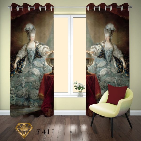 پرده چاپی طرح ویکتوریا F411