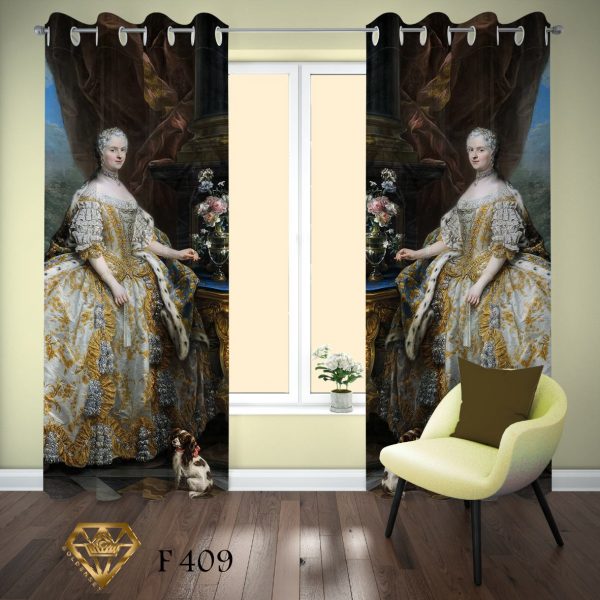 پرده چاپی طرح ماریا فیودوروونا F409