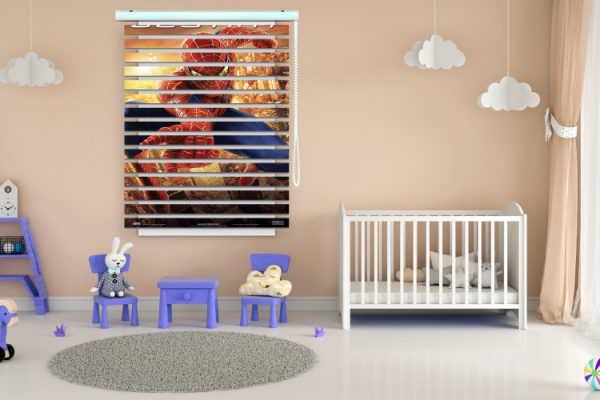 پرده زبرا طرح کودک (مرد عنکبوتی) کد ZBK3007