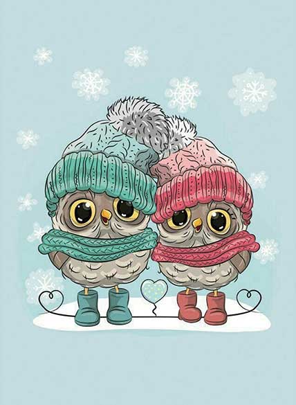 پوستر طرح جغد K3008