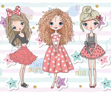 پوستر طرح دختر K3011