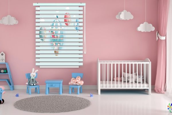 پرده زبرا طرح کودک (جغد) کد ZBK3012