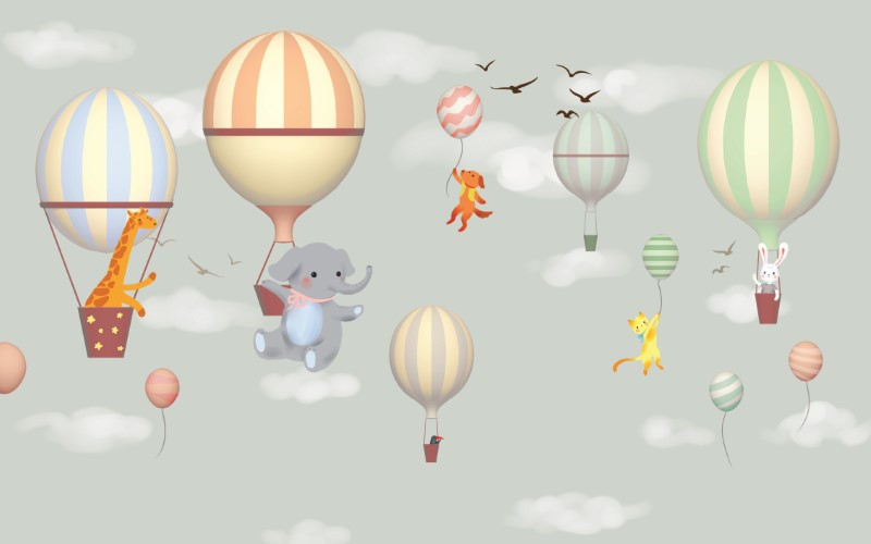 پرده زبرا طرح کودک (حیوانات) کد ZBK3016