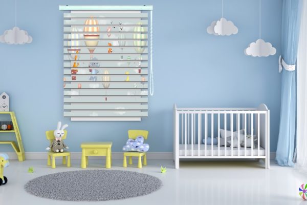 پرده زبرا طرح کودک (حیوانات) کد ZBK3016