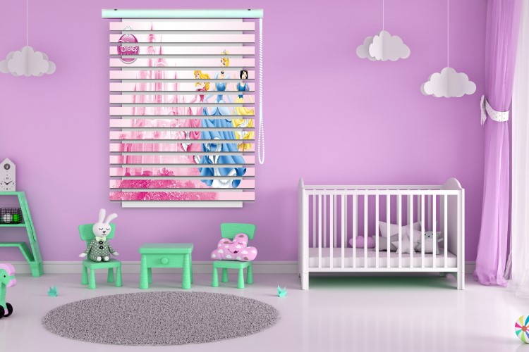 پرده زبرا طرح کودک (پرنسس) کد ZBK3018