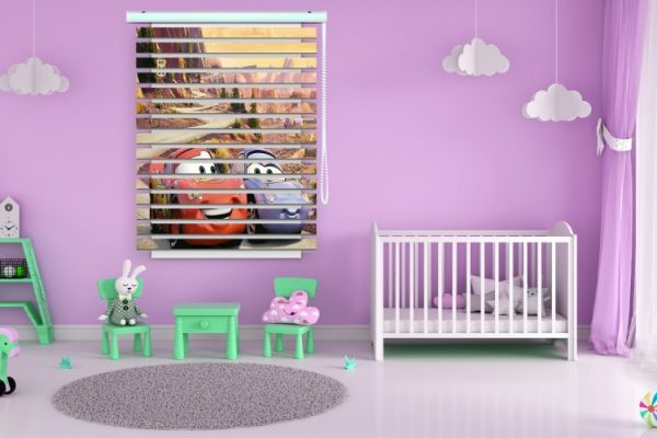 پرده زبرا طرح کودک (ماشین ها) کد ZBK3023