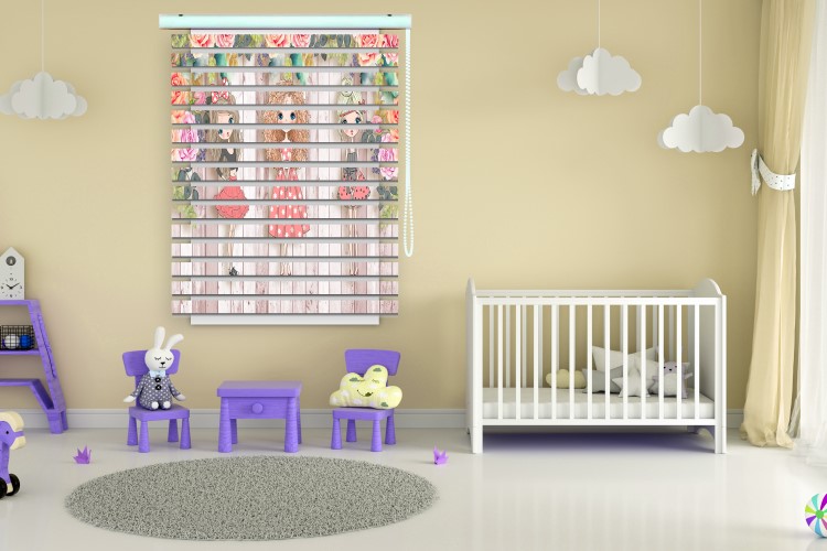پرده زبرا طرح کودک (دخترا) کد ZBK3024