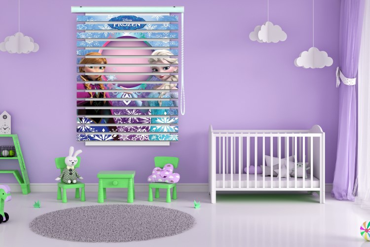 پرده زبرا طرح کودک (فروزن) کد ZBK3035