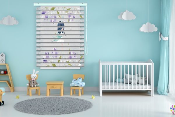 پرده زبرا طرح کودک (دختر) کد ZBK3039