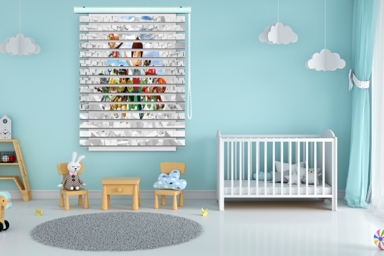 پرده زبرا طرح کودک (سگهای نگهبان) کد ZBK3040