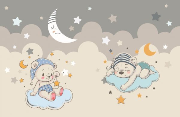 پرده زبرا طرح کودک (خرس) کد ZBK3072