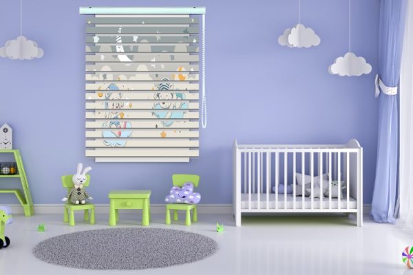پرده زبرا طرح کودک (خرس) کد ZBK3072