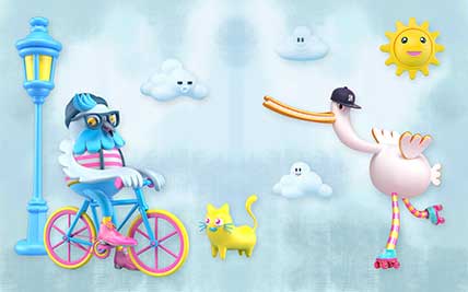 پوستر طرح نقاشی کودکانه K3088