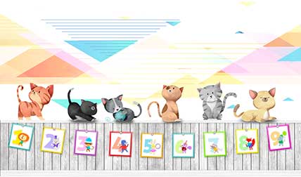 پوستر طرح گربه K3090