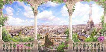 پوستر طرح شهر پاریس L5043