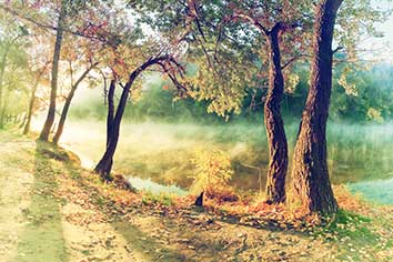 پوستر طرح پاییز و دریا L5059