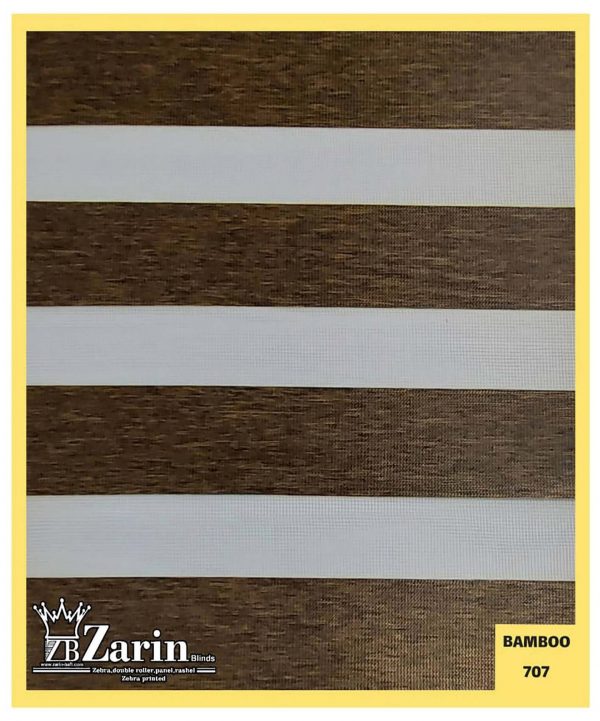 پرده زبرا طرح BAMBOO 707