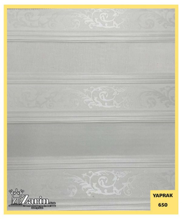 پرده زبرا طرح YAPRAK 650