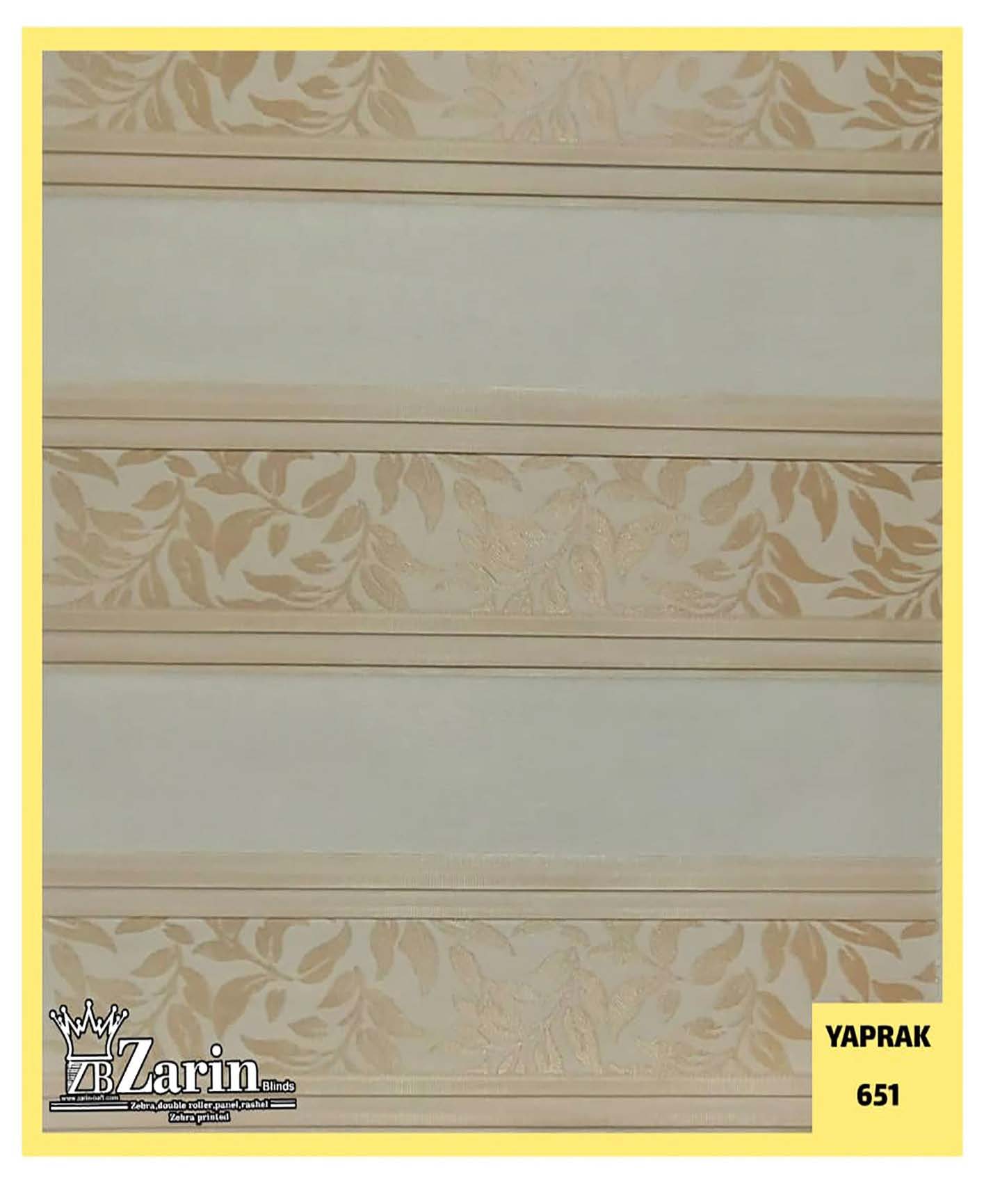 پرده زبرا طرح YAPRAK 651