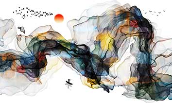 پوستر طرح رنگی O7001