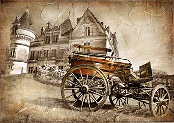 پوستر طرح نقاشی کالسکه p6028