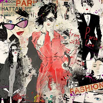 پوستر طرح نقاشی مد و فشن p6043