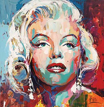 پوستر طرح نقاشی مریلین مونرو p6045