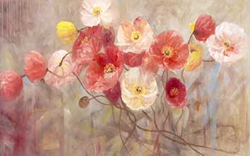 پوستر طرح نقاشی گل p6050