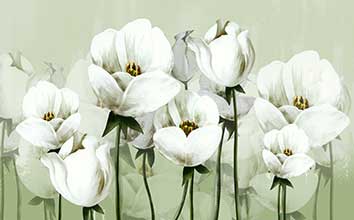 پوستر طرح نقاشی گل p6051