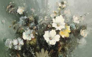 پوستر طرح نقاشی گل p6053