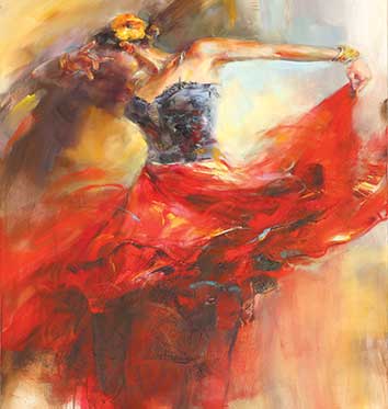 پوستر طرح نقاشی دختر رقصنده p6056