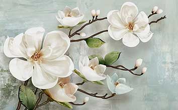 پوستر طرح نقاشی گل p6063