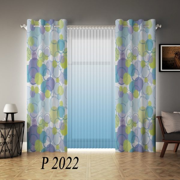 پرده چاپی طرح رنگی P2022