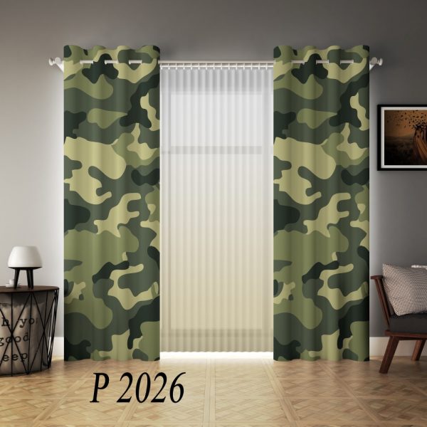 پرده چاپی طرح چریکی P2026