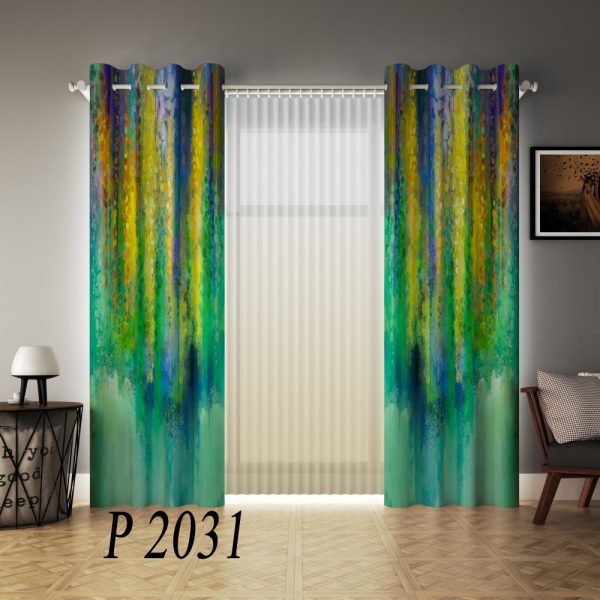 پرده چاپی طرح رنگ P2031