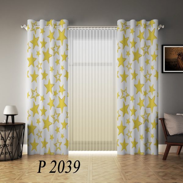 پرده چاپی طرح ستاره P2039