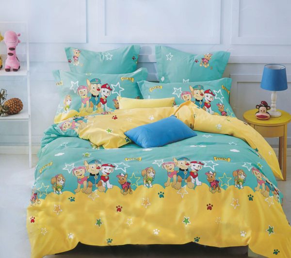 روتختی و ملحفه (دو نفره) طرح سگ‌های نگهبان کد Paw-Patrol-B