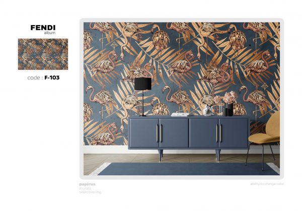 پوستر طرح فلامینگو F103