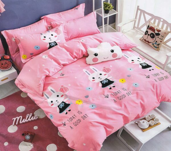 روتختی و ملحفه (دو نفره) طرح خرگوش کد Rabbit-A