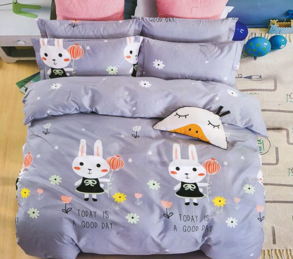 روتختی و ملحفه (دو نفره) طرح خرگوش کد Rabbit-B