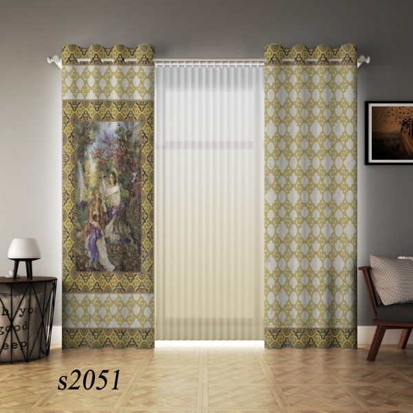پرده چاپی طرح سنتی S2051