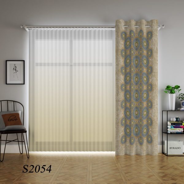 پرده چاپی طرح سنتی S2054