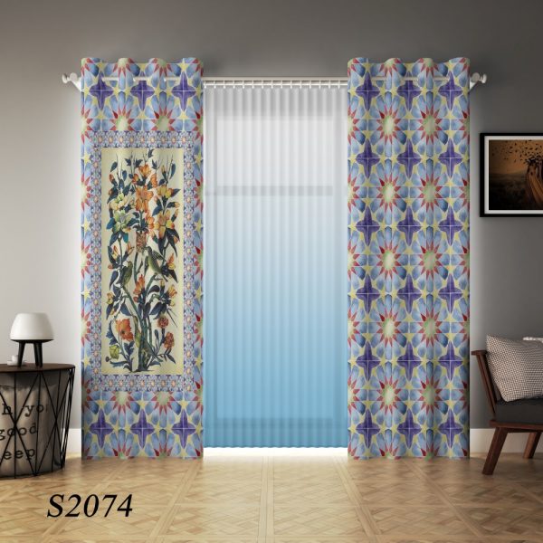 پرده چاپی طرح سنتی S2074