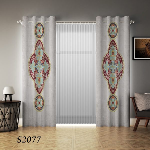 پرده چاپی طرح سنتی S2077