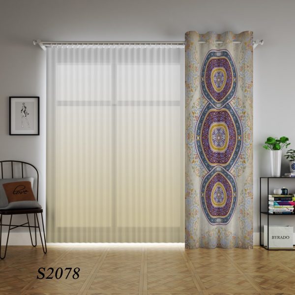 پرده چاپی طرح سنتی S2078
