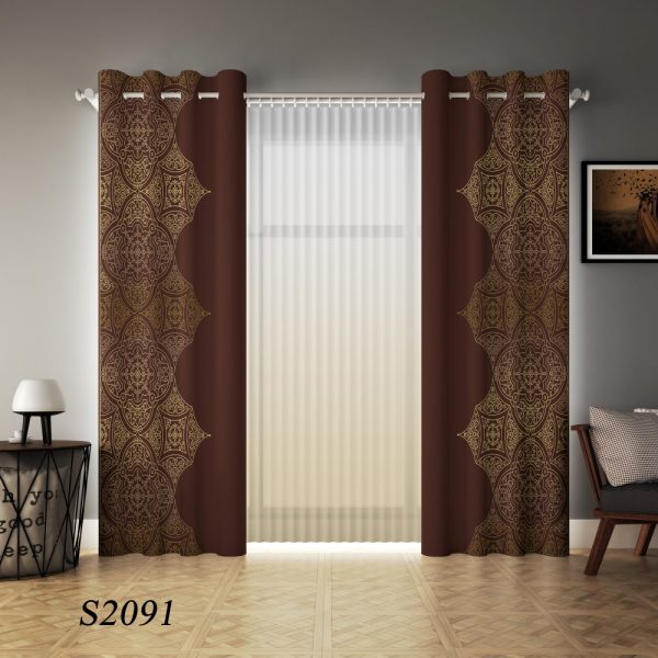 پرده چاپی طرح سنتی S2091