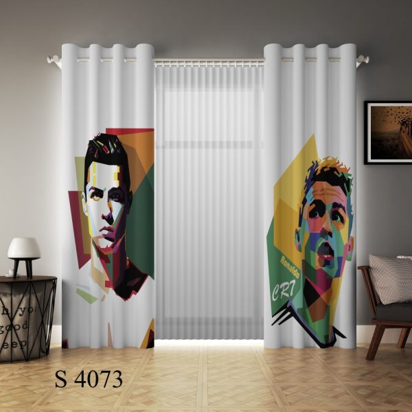 پرده چاپی طرح کریستیانو رونالدو S4073