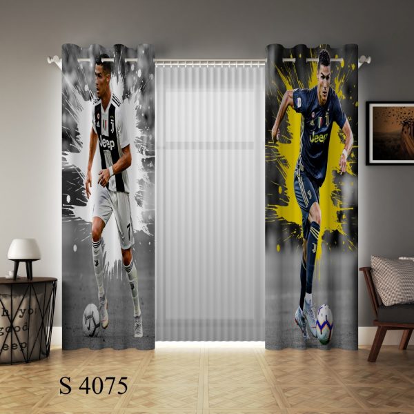پرده چاپی طرح کریستیانو رونالدو S4075