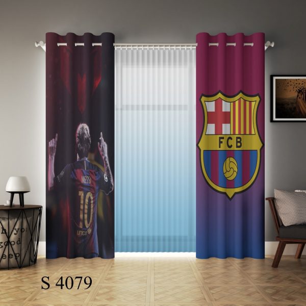 پرده چاپی طرح بارسلونا S4079