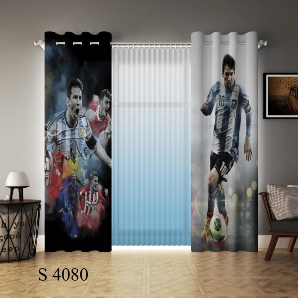پرده چاپی طرح لیونل مسی S4080